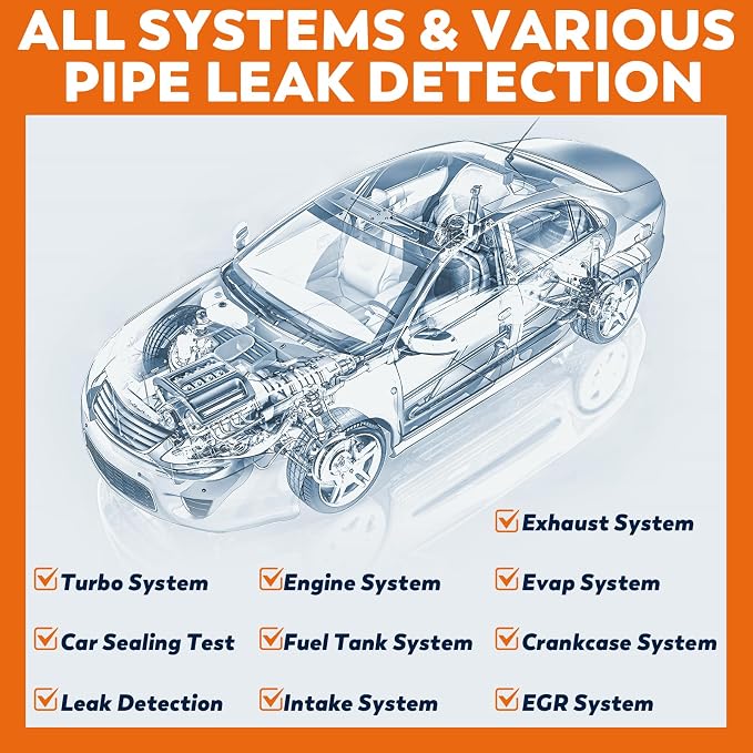 XDOVET Smoke Machine Automotive Leak Detector, KSD201 Pro Auto EVAP Smoke Leak - Image 6