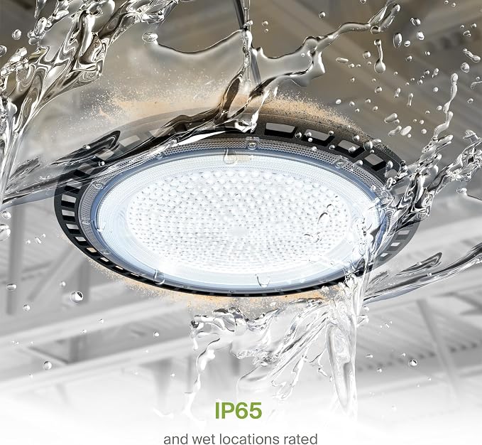 ASD LED High Bay UFO Light Fixture, Commercial Shop Lighting | Plug & Play Cable - Image 4
