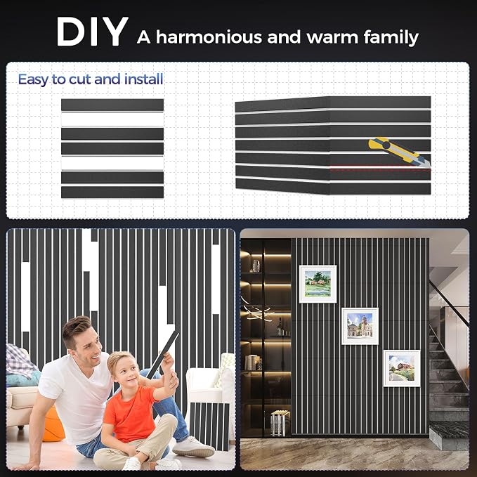 6 Pack 2-Layer Fold Soundproof Wall Panels, 0.9lb/ft³ High Density, 3D Acoustic - Image 4