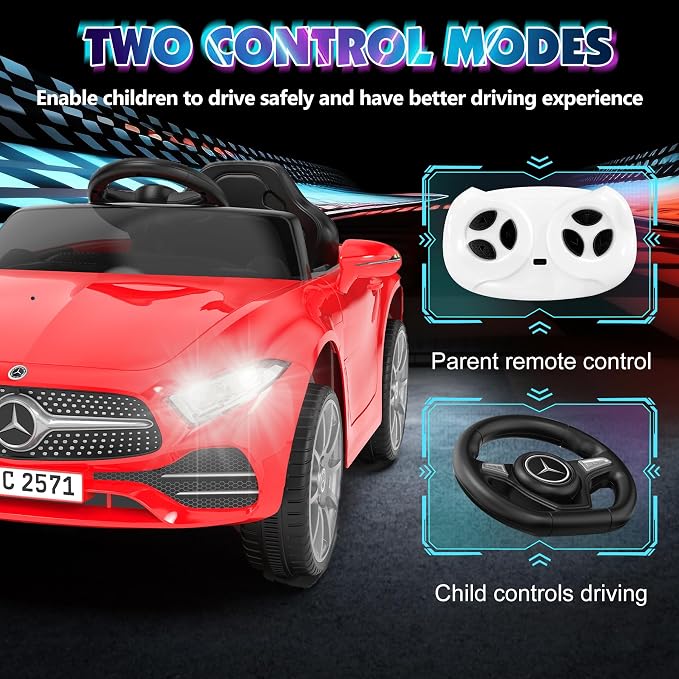 12V Kids Ride On Car with 2.4G Remote Control, Battery Powered Electric Car - Image 3