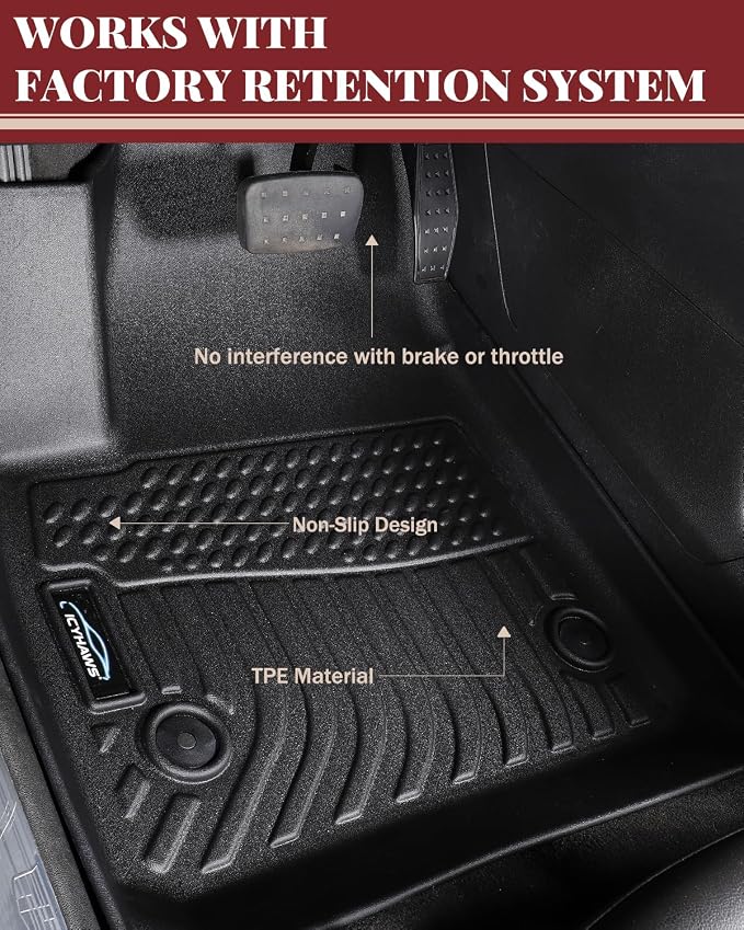 Icyhaws® Floor Mats for Buick Envision 2021 2022 2023 2024 2025 | All Weather - Image 3