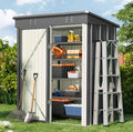 Bealife 5' x 3' Outdoor Storage Shed Clearance, Metal Outdoor Storage Cabinet by Bealife