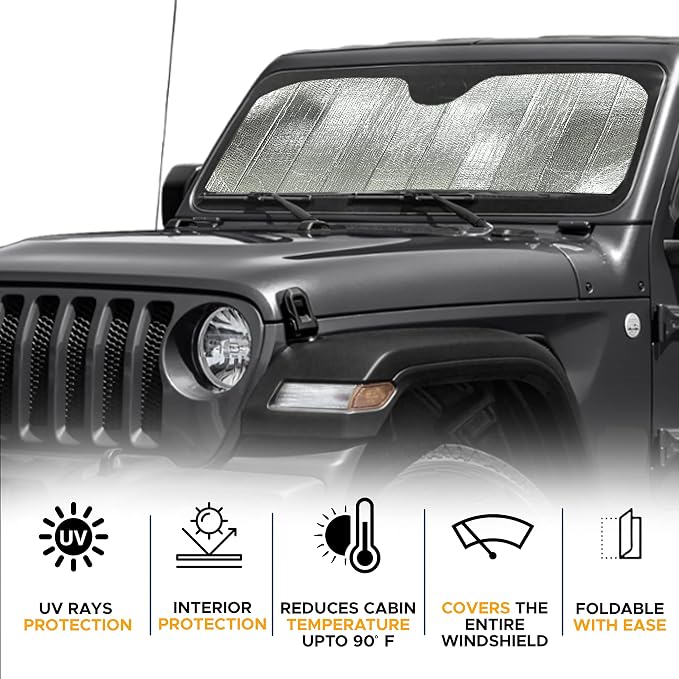 EcoNour Accordion Windshield Sun Shade - Image 2