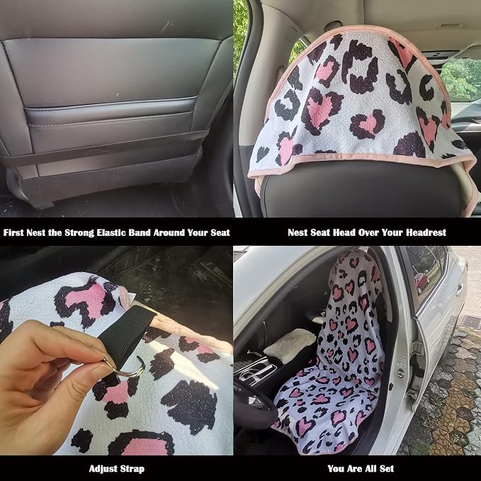 Car Seat Cover Protector Front Seats, - Image 4