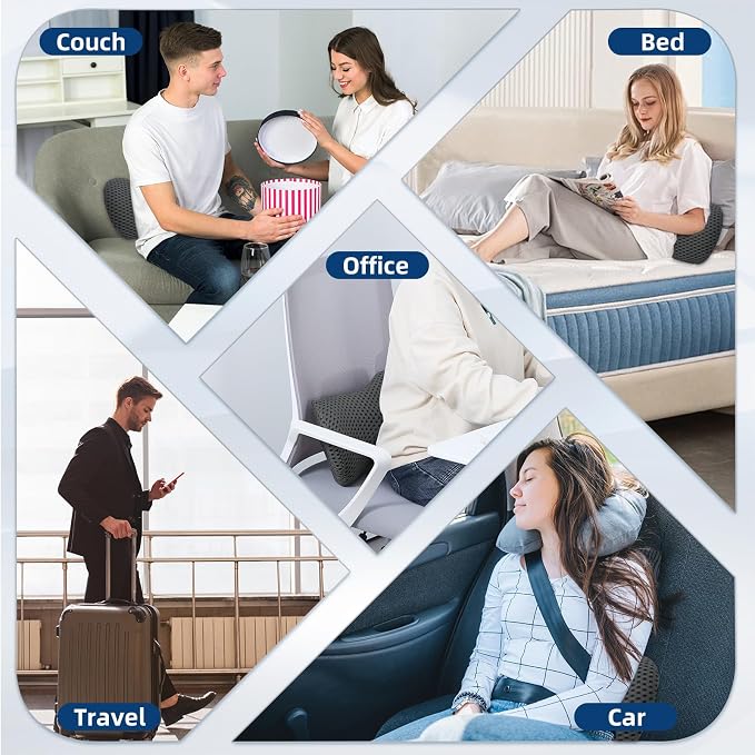 Lumbar Pillow, Memory Foam Lumbar Support Pillow - Image 7