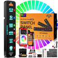 Auxbeam 6 Gang Slim Switch Panel Bluetooth RGB AS-600 by Auxbeam