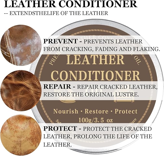 Leather Color Restorer, Leather Recoloring Balm, Scratch Remover, Leather Dye - Image 6