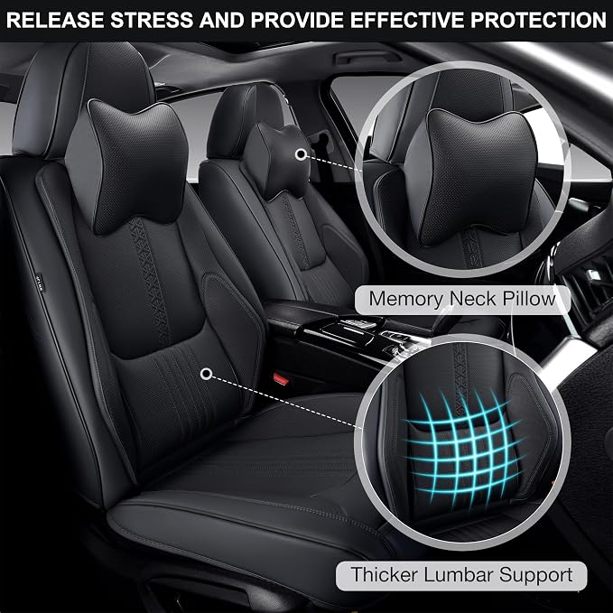 Front Seat Covers, 2 Pieces Universal Seat Covers - Image 3