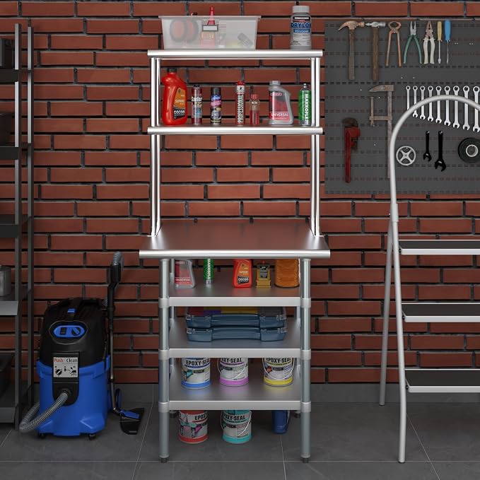 Amgood 24" x 30" Stainless Steel Work Table - Image 8