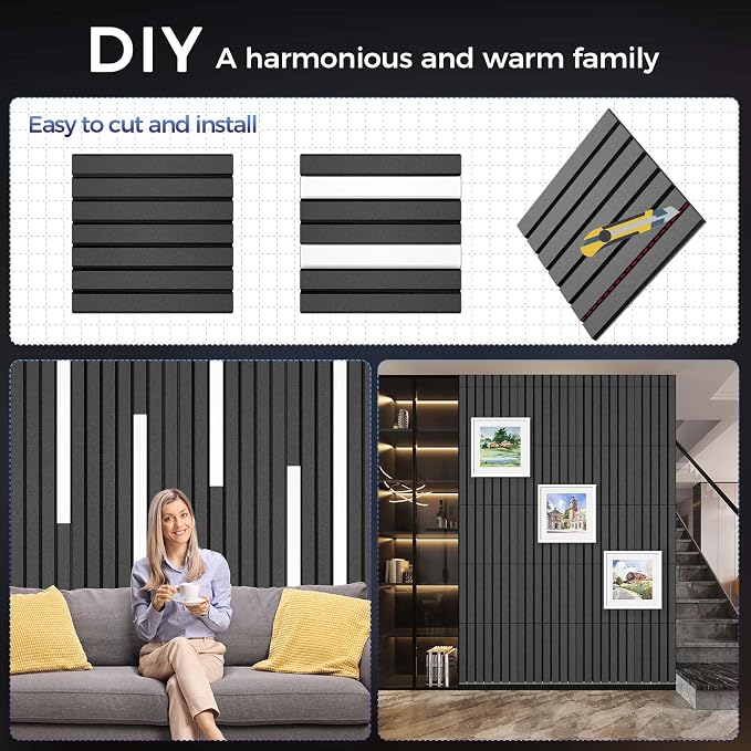 16 Pack Large Fold Soundproof Wall Panels, 1.2lb/ft³ High Density, Thicker - Image 4