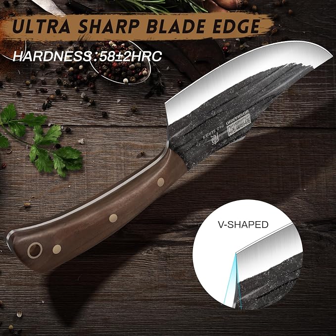 Butcher Knife Set, Hand Forged Butcher Chef Knife Set - Image 4