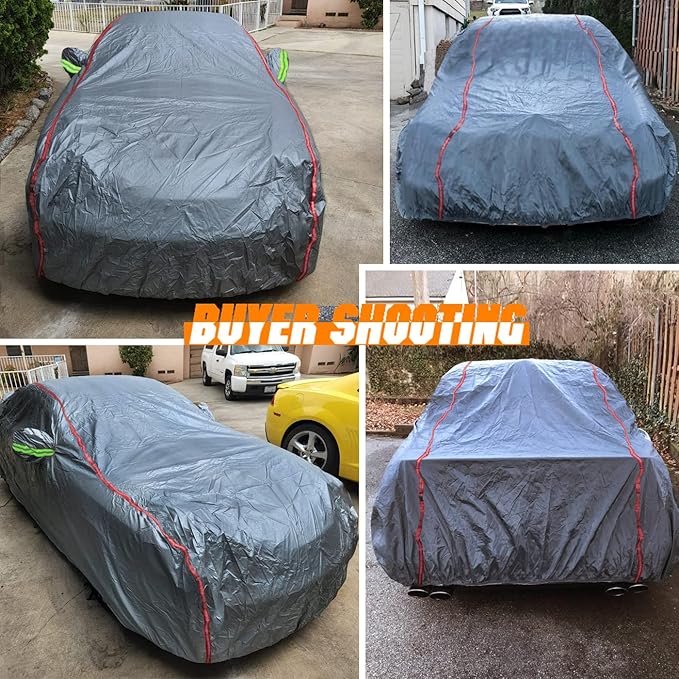 Breathable New Material, Waterproof Car Cover, Locks and Zipper Doors, - Image 6