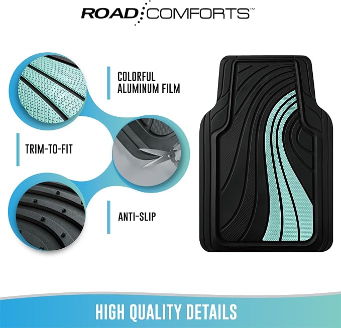 Road Comforts Car Floor Mats Full Set – Front & Rear Car Floor Mats - Image 7