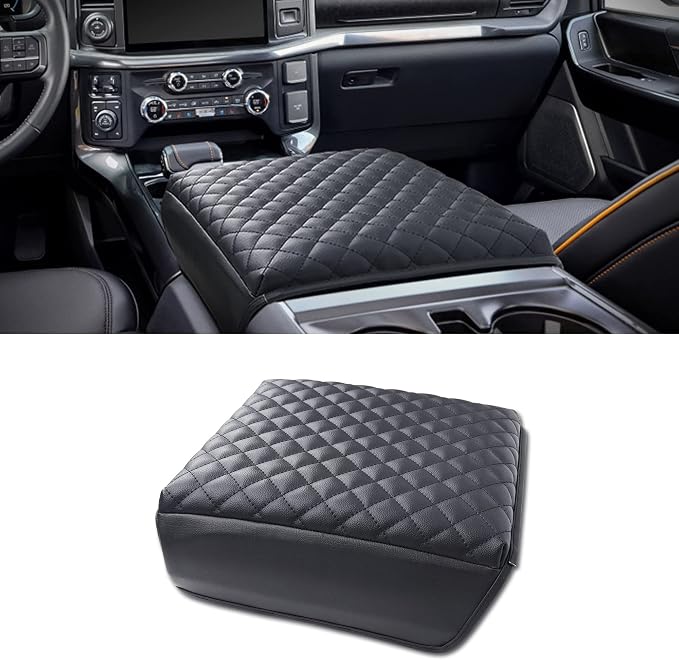 KMMOTORS F150 Center Console Cover, Thick Armrest Cushion, Funda para consola by KMMOTORS