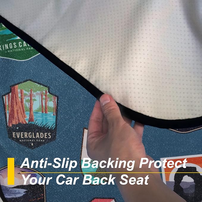 Back Seat Cover for Car Trucks Van SUV, Waterproof Rear Bench Towel Seat Covers - Image 5