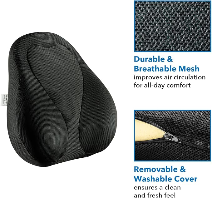 Mount-It! Office Chair Cushion, Lumbar Support Pillow - Image 6