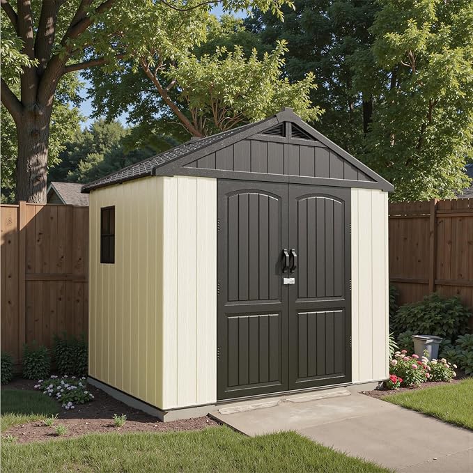 Patiowell 8 x 6 FT Resin Outdoor Storage Shed by Patiowell