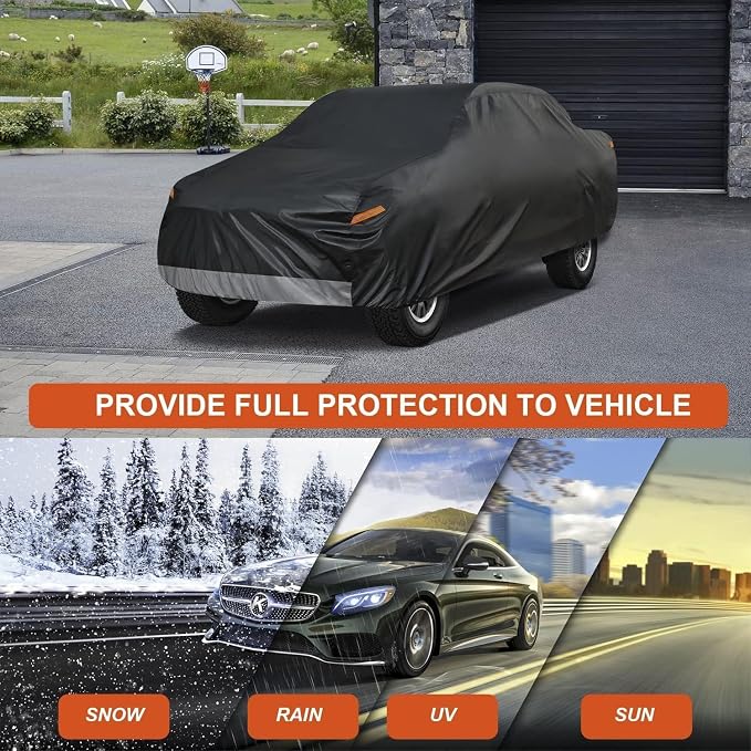 Kayme Full Size Truck Cover Waterproof All Weather, Heavy Duty Outdoor Pickup - Image 7