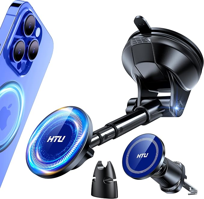 2025 Upgraded for Magsafe Car Mount Powerful Magnetic Cell Phone Holder for Car by HTU15yearsincarmounts