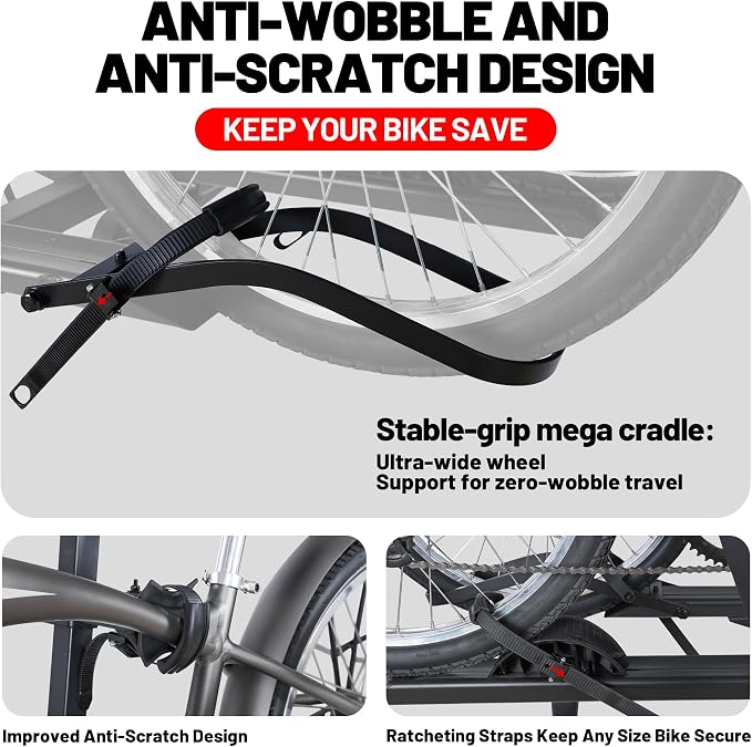 Young E-Bike Rack Hitch Mount Platform Style - Image 3