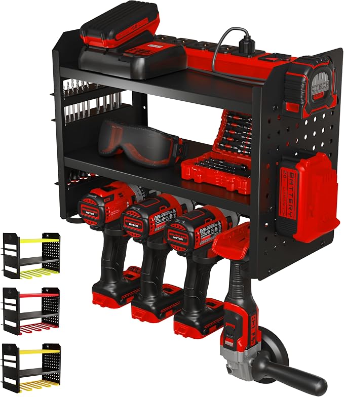 Power Tool Organizer Wall Mount by BUILTSTRONG