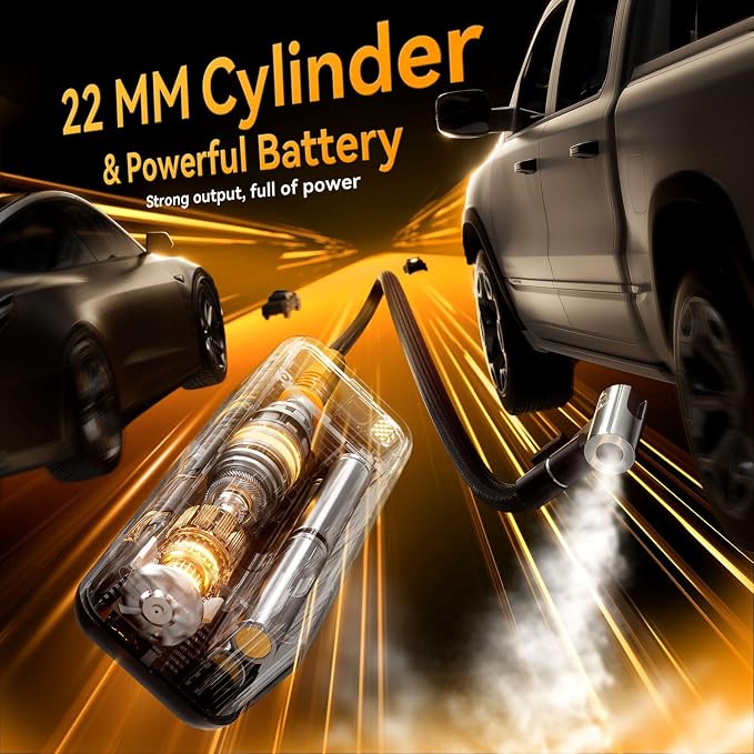 Tire Inflator Portable Air Compressor, 5X Faster 160 PSI Portable Tire Inflator - Image 4