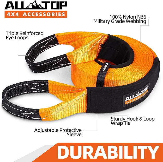 ALL-TOP Recovery Snatch Strap, 3in x 20ft - Image 4