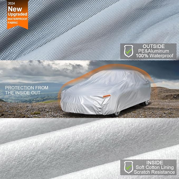 Kayme Car Cover Waterproof All Weather - Image 2