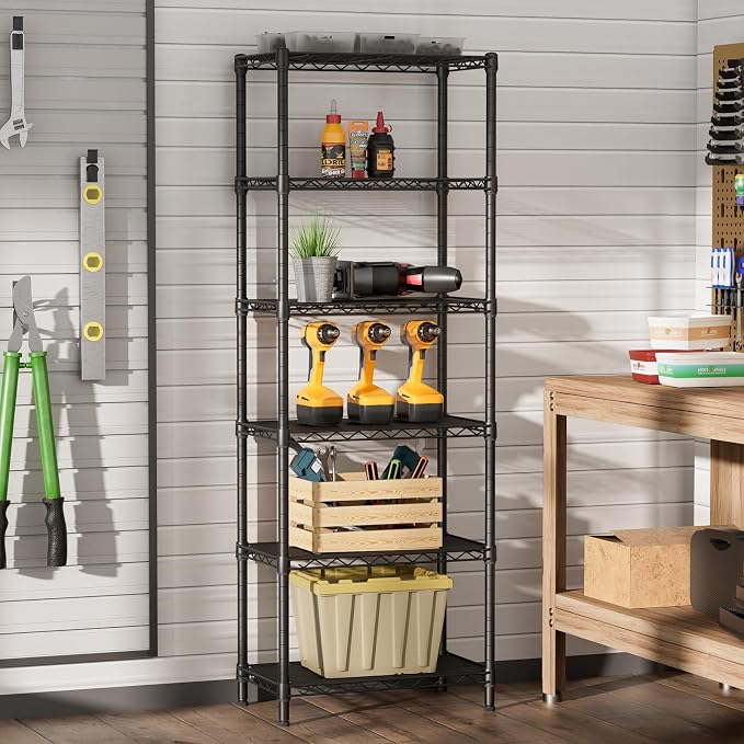 SINGAYE 6 Small Wire Shelves Kitchen Pantry Close Home Organizers and Storage - Image 2