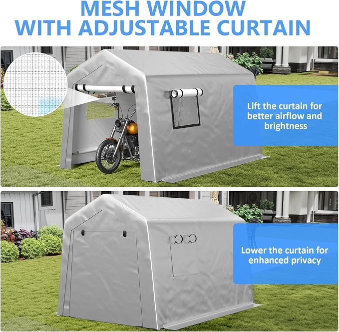 6x8 ft Carport Heavy Duty Tent - Image 6