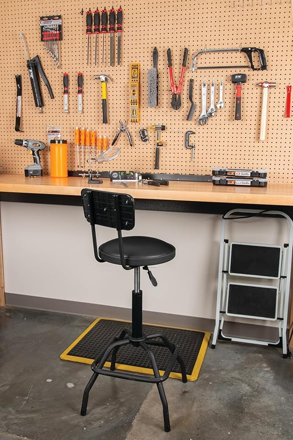 Performance Tool W85016 Pneumatic Stool w/Removable Backrest - Image 2