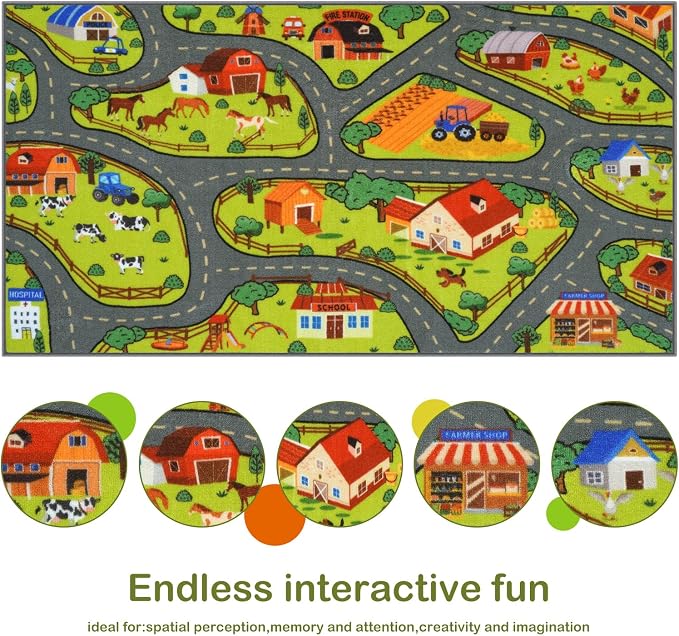 STARUIA 60" x 32" Washable Kids Rug - Image 4