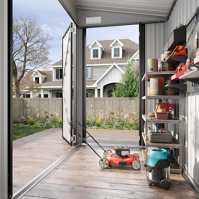Aoxun 7' x 4' Shed 140 CU.FT Outdoor Waterproof Storage Shed - Image 2