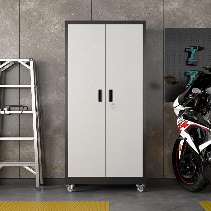 71"H×32"W×16"D Garage Storage Cabinet - Image 8