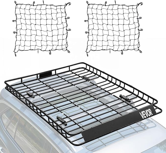 VEVOR Roof Rack Basket, Universal Rooftop Cargo Carrier by VEVOR