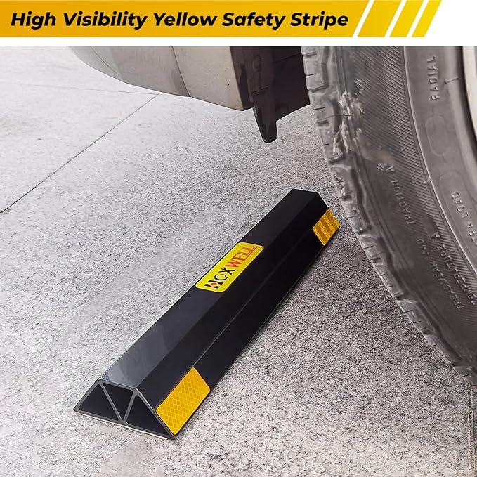 (New Updated 18" 2 Packs Heavy Duty Parking Stopper - Image 5
