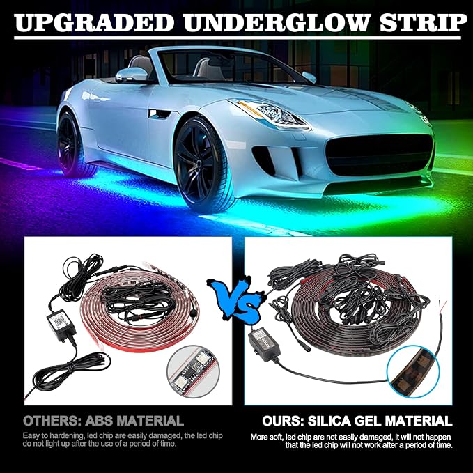 Car Underglow Lights Chasing Color, Upgraded Bluetooth Led Strip Light - Image 2