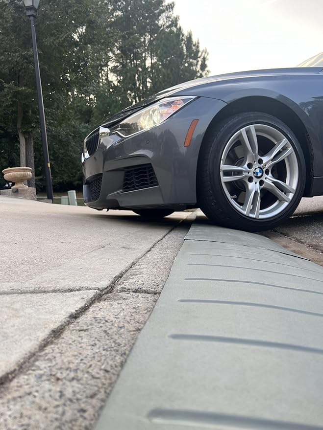 – Gray Color – Driveway Curb Ramps – Low Profile Car Ramps – 3 Piece Expandable - Image 7