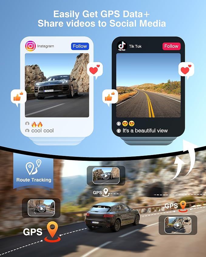 4K Dash Cam Front and Rear - Image 4