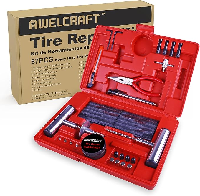 Heavy Duty Tire Repair Tools Kit by AWELCRAFT