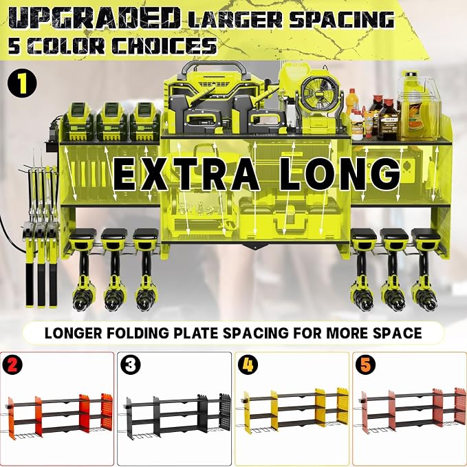 45" Large Power Tool Organizer Wall Mount - Image 7