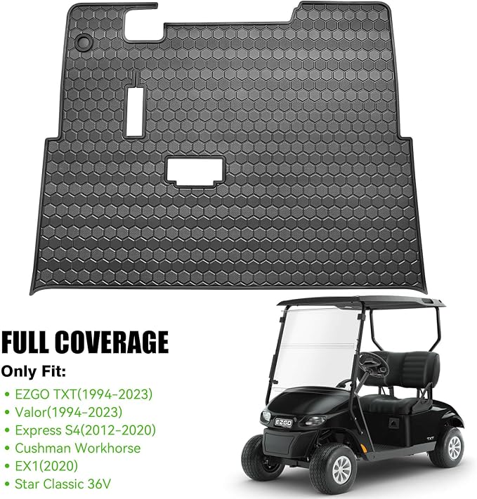 EZGO TXT Golf Cart Full Coverage Floor Liner Mat, fits EZGO TXT, Express S4 - Image 2