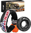 Nilight Synthetic Soft Shackle & Recovery Ring Kit 1/2inch x 24inch Soft Shackle by Nilight