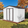 8' x 6' Outdoor Storage Shed, Sturdy Metal Building w/Lockable Doors by Unknown