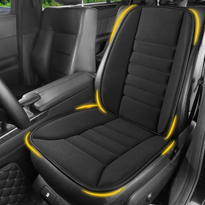 Car Seat Cushion with Back Support Pillow, Comfy Lumbar Support & Seat Cushion by LoftyAim