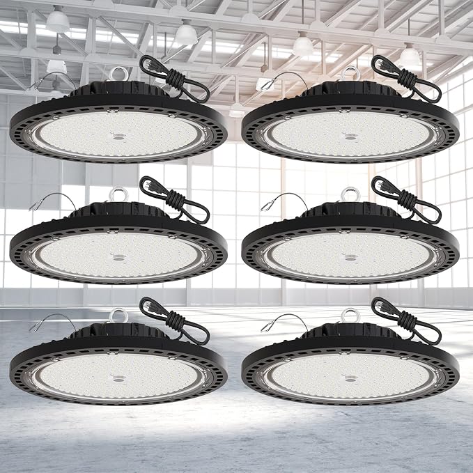 6 Pack UFO LED High Bay Light 150W, 21000 LM, 5000K - Image 2