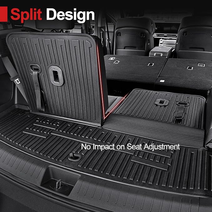 Floor Mats for 2025 Hyundai Santa Fe, All Weather TPE Cargo Mat - Image 6