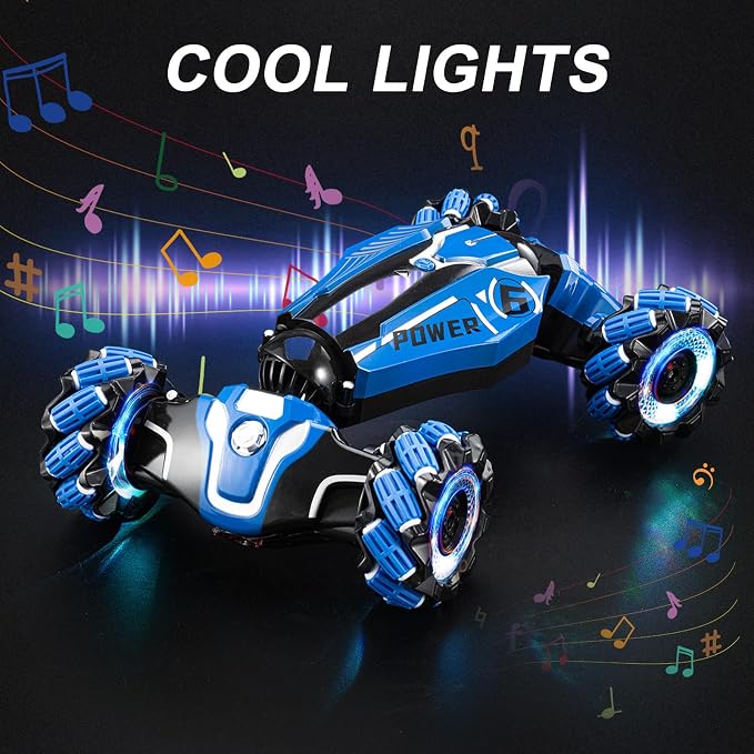 RC Stunt Car, 2.4GHz 4WD Drive Remote Controlled Gesture Sensor Toy Car - Image 4