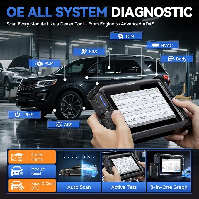 Bidirectional Scan Tool VDIAGTOOL VD70S, 2025 Wireless OBD2 Scanner Diagnostic - Image 6
