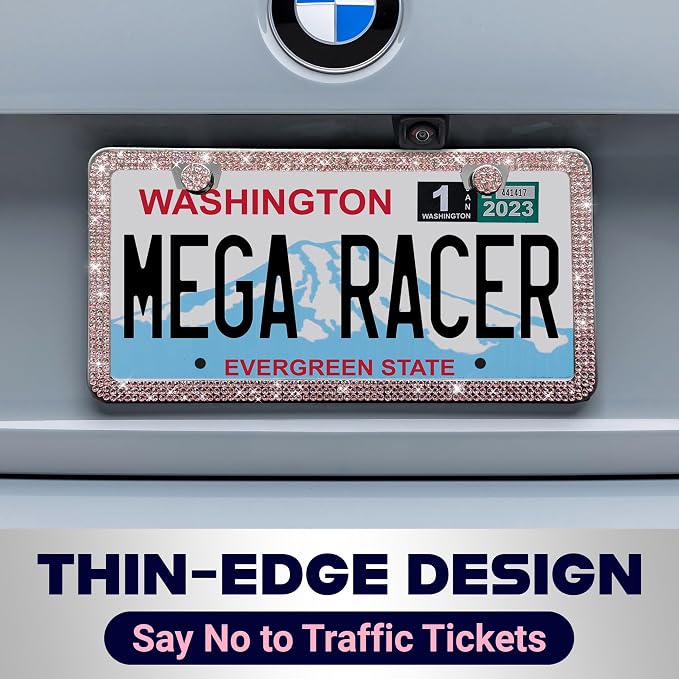 Glamorous Bling License Plate Frame - Image 7